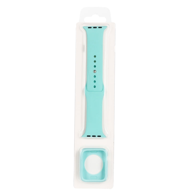 Cinturino di ricambio in silicone + set custodia protettiva per orologio, For Apple Watch Series 3 & 2 & 1 38mm