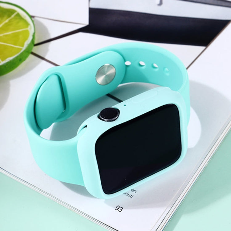 Cinturino di ricambio in silicone + set custodia protettiva per orologio, For Apple Watch Series 3 & 2 & 1 38mm