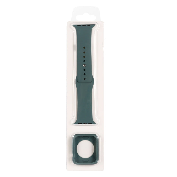 Cinturino di ricambio in silicone + set custodia protettiva per orologio, For Apple Watch Series 3 & 2 & 1 42mm