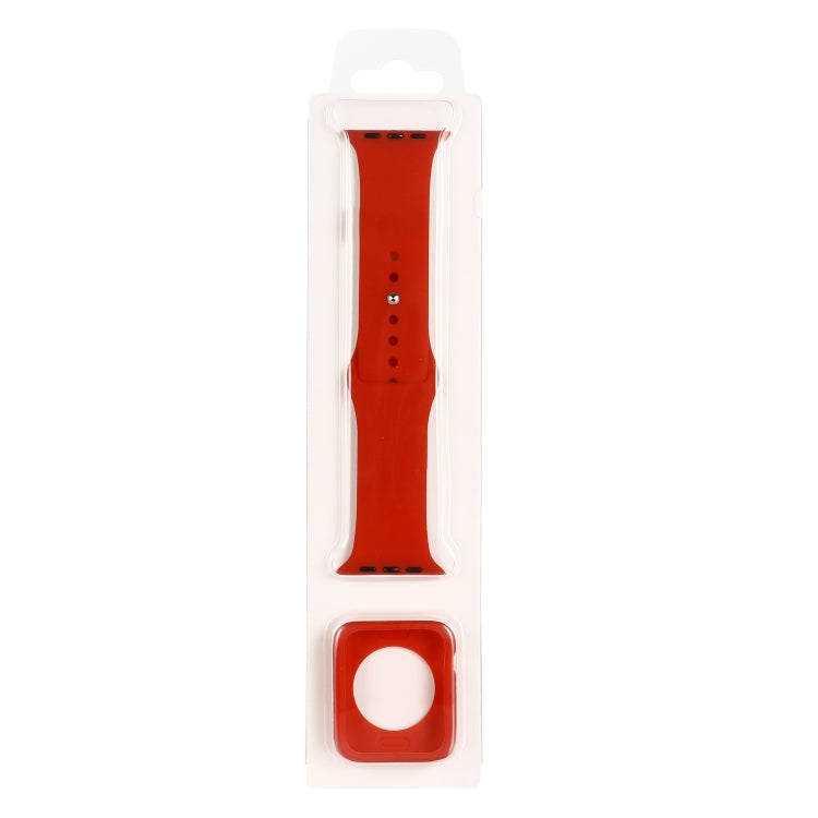 Cinturino di ricambio in silicone + set custodia protettiva per orologio, For Apple Watch Series 3 & 2 & 1 42mm