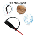 CS-1423A1 Cavo terminale OT da 1,4 m con presa SAE + fusibile da 10 A, CS-1423A1