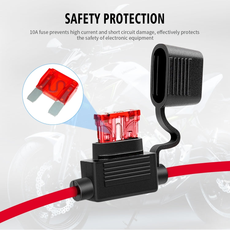 CS-1423A1 Cavo terminale OT da 1,4 m con presa SAE + fusibile da 10 A, CS-1423A1