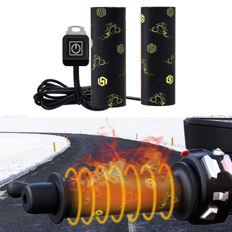 WUPP CS-974B1 Chiusura a strappo modificata per motocicletta Riscaldamento elettrico intelligente Coprimano riscaldato Impugnatura riscaldata con controllo della temperatura a tre marce, CS-974B1