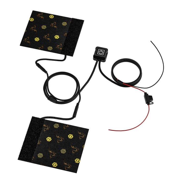 WUPP CS-974B1 Chiusura a strappo modificata per motocicletta Riscaldamento elettrico intelligente Coprimano riscaldato Impugnatura riscaldata con controllo della temperatura a tre marce, CS-974B1