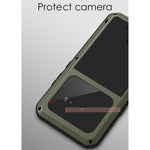 Custodia protettiva antipolvere impermeabile antiurto in metallo LOVE MEI con vetro, For Samsung Galaxy A41, For LG V60 ThinQ 5G