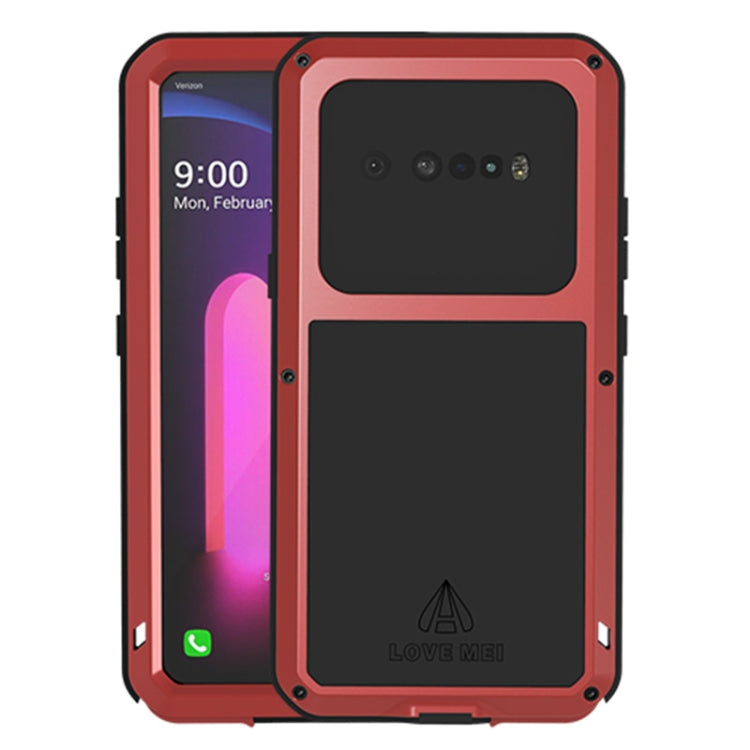 Custodia protettiva antipolvere impermeabile antiurto in metallo LOVE MEI con vetro, For Samsung Galaxy A41, For LG V60 ThinQ 5G