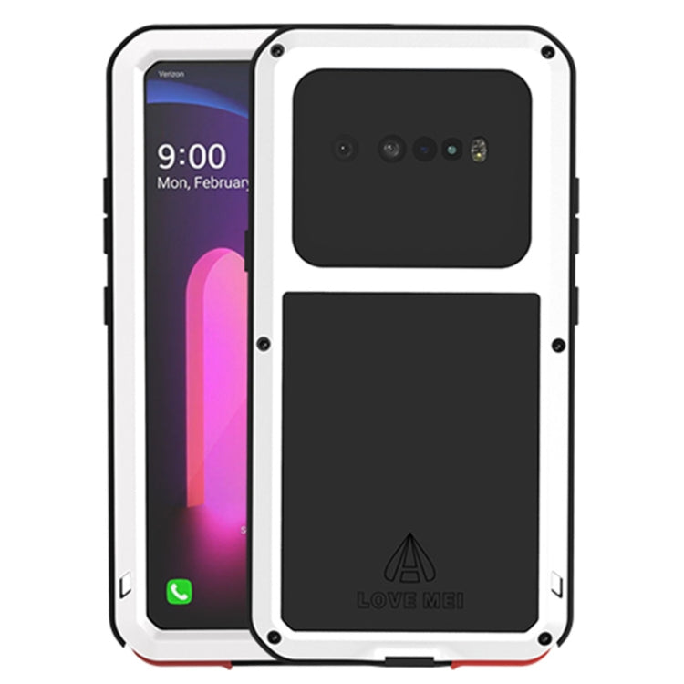 Custodia protettiva antipolvere impermeabile antiurto in metallo LOVE MEI con vetro, For Samsung Galaxy A41, For LG V60 ThinQ 5G