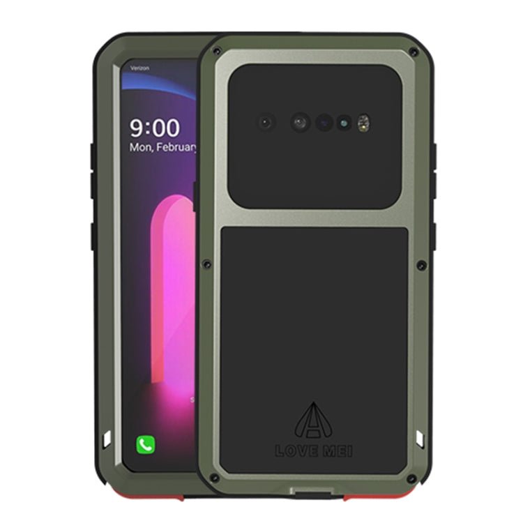 Custodia protettiva antipolvere impermeabile antiurto in metallo LOVE MEI con vetro, For Samsung Galaxy A41, For LG V60 ThinQ 5G