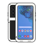 Custodia protettiva antipolvere impermeabile antiurto in metallo LOVE MEI senza vetro, For Samsung Galaxy S21 Ultra 5G