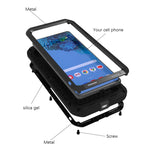Custodia protettiva antipolvere impermeabile antiurto in metallo LOVE MEI senza vetro, For Samsung Galaxy S21 Ultra 5G
