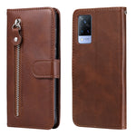 Custodia in pelle a vibrazione orizzontale con cerniera in vitello alla moda con supporto e slot per schede e funzione portafoglio, For vivo V21 5G / 4G, For vivo V21e 4G / Y73 2021, For Samsung Galaxy A03s