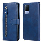 Custodia in pelle a vibrazione orizzontale con cerniera in vitello alla moda con supporto e slot per schede e funzione portafoglio, For vivo V21 5G / 4G, For vivo V21e 4G / Y73 2021, For Samsung Galaxy A03s