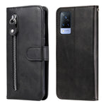Custodia in pelle a vibrazione orizzontale con cerniera in vitello alla moda con supporto e slot per schede e funzione portafoglio, For vivo V21 5G / 4G, For vivo V21e 4G / Y73 2021, For Samsung Galaxy A03s