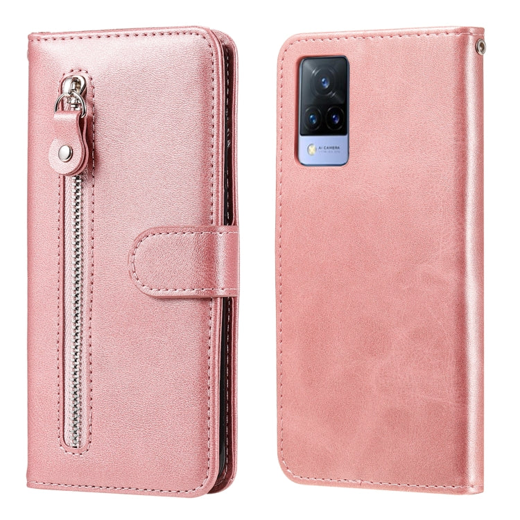Custodia in pelle a vibrazione orizzontale con cerniera in vitello alla moda con supporto e slot per schede e funzione portafoglio, For vivo V21 5G / 4G, For vivo V21e 4G / Y73 2021, For Samsung Galaxy A03s