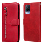 Custodia in pelle a vibrazione orizzontale con cerniera in vitello alla moda con supporto e slot per schede e funzione portafoglio, For vivo V21 5G / 4G, For vivo V21e 4G / Y73 2021, For Samsung Galaxy A03s