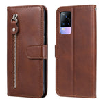 Custodia in pelle a vibrazione orizzontale con cerniera in vitello alla moda con supporto e slot per schede e funzione portafoglio, For vivo V21 5G / 4G, For vivo V21e 4G / Y73 2021, For Samsung Galaxy A03s
