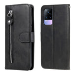 Custodia in pelle a vibrazione orizzontale con cerniera in vitello alla moda con supporto e slot per schede e funzione portafoglio, For vivo V21 5G / 4G, For vivo V21e 4G / Y73 2021, For Samsung Galaxy A03s