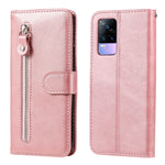 Custodia in pelle a vibrazione orizzontale con cerniera in vitello alla moda con supporto e slot per schede e funzione portafoglio, For vivo V21 5G / 4G, For vivo V21e 4G / Y73 2021, For Samsung Galaxy A03s