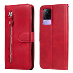 Custodia in pelle a vibrazione orizzontale con cerniera in vitello alla moda con supporto e slot per schede e funzione portafoglio, For vivo V21 5G / 4G, For vivo V21e 4G / Y73 2021, For Samsung Galaxy A03s
