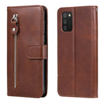 Custodia in pelle a vibrazione orizzontale con cerniera in vitello alla moda con supporto e slot per schede e funzione portafoglio, For vivo V21 5G / 4G, For vivo V21e 4G / Y73 2021, For Samsung Galaxy A03s