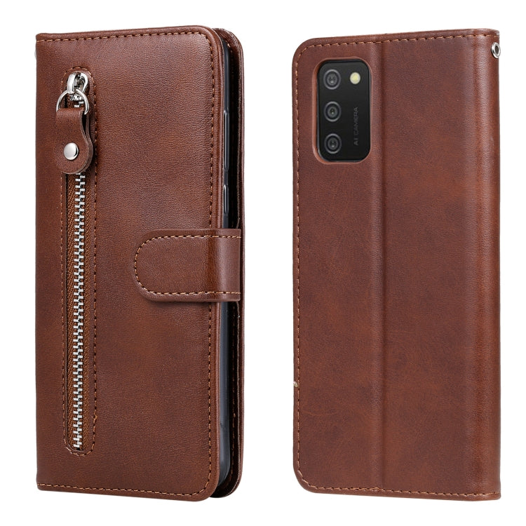 Custodia in pelle a vibrazione orizzontale con cerniera in vitello alla moda con supporto e slot per schede e funzione portafoglio, For vivo V21 5G / 4G, For vivo V21e 4G / Y73 2021, For Samsung Galaxy A03s