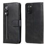 Custodia in pelle a vibrazione orizzontale con cerniera in vitello alla moda con supporto e slot per schede e funzione portafoglio, For vivo V21 5G / 4G, For vivo V21e 4G / Y73 2021, For Samsung Galaxy A03s
