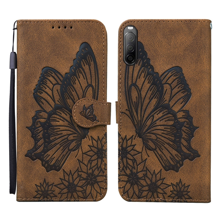 Custodia in pelle a vibrazione orizzontale con goffratura farfalle effetto pelle retrò con supporto, slot per carte e portafoglio, For Sony Xperia 10 III, For OnePlus Nord CE 5G, For OnePlus Nord N200