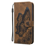 Custodia in pelle a vibrazione orizzontale con goffratura farfalle effetto pelle retrò con supporto, slot per carte e portafoglio, For Sony Xperia 10 III, For OnePlus Nord CE 5G, For OnePlus Nord N200