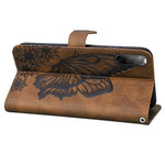 Custodia in pelle a vibrazione orizzontale con goffratura farfalle effetto pelle retrò con supporto, slot per carte e portafoglio, For Sony Xperia 10 III, For OnePlus Nord CE 5G, For OnePlus Nord N200