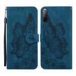 Custodia in pelle a vibrazione orizzontale con goffratura farfalle effetto pelle retrò con supporto, slot per carte e portafoglio, For Sony Xperia 10 III, For OnePlus Nord CE 5G, For OnePlus Nord N200