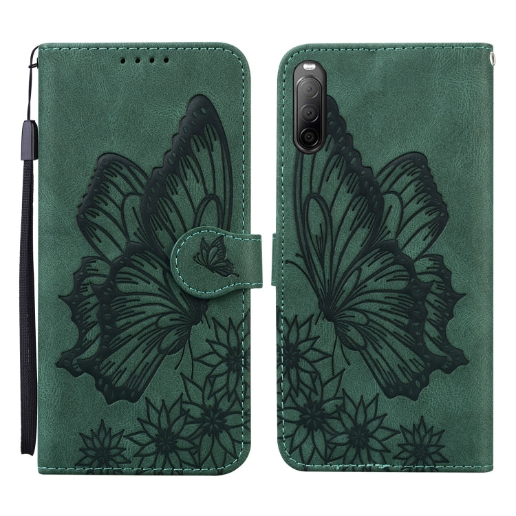 Custodia in pelle a vibrazione orizzontale con goffratura farfalle effetto pelle retrò con supporto, slot per carte e portafoglio, For Sony Xperia 10 III, For OnePlus Nord CE 5G, For OnePlus Nord N200