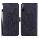 Custodia in pelle a vibrazione orizzontale con goffratura farfalle effetto pelle retrò con supporto, slot per carte e portafoglio, For Sony Xperia 10 III, For OnePlus Nord CE 5G, For OnePlus Nord N200