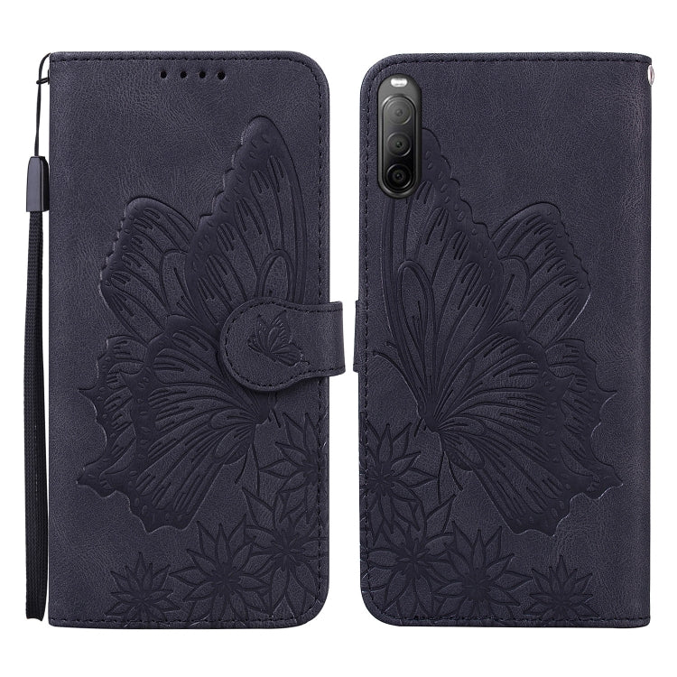 Custodia in pelle a vibrazione orizzontale con goffratura farfalle effetto pelle retrò con supporto, slot per carte e portafoglio, For Sony Xperia 10 III, For OnePlus Nord CE 5G, For OnePlus Nord N200