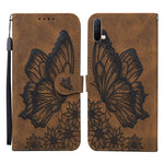 Custodia in pelle a vibrazione orizzontale con goffratura farfalle effetto pelle retrò con supporto, slot per carte e portafoglio, For Sony Xperia 10 III, For OnePlus Nord CE 5G, For OnePlus Nord N200