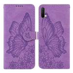 Custodia in pelle a vibrazione orizzontale con goffratura farfalle effetto pelle retrò con supporto, slot per carte e portafoglio, For Sony Xperia 10 III, For OnePlus Nord CE 5G, For OnePlus Nord N200