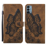 Custodia in pelle a vibrazione orizzontale con goffratura farfalle effetto pelle retrò con supporto, slot per carte e portafoglio, For Sony Xperia 10 III, For OnePlus Nord CE 5G, For OnePlus Nord N200