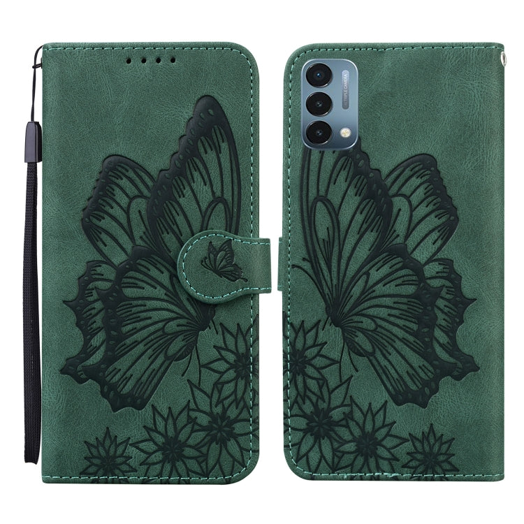 Custodia in pelle a vibrazione orizzontale con goffratura farfalle effetto pelle retrò con supporto, slot per carte e portafoglio, For Sony Xperia 10 III, For OnePlus Nord CE 5G, For OnePlus Nord N200