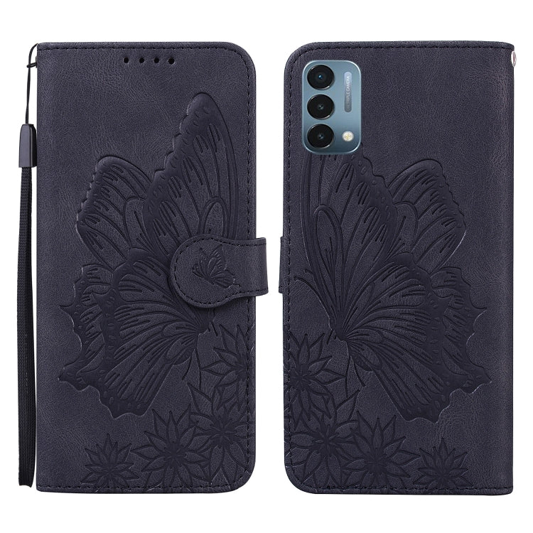 Custodia in pelle a vibrazione orizzontale con goffratura farfalle effetto pelle retrò con supporto, slot per carte e portafoglio, For Sony Xperia 10 III, For OnePlus Nord CE 5G, For OnePlus Nord N200