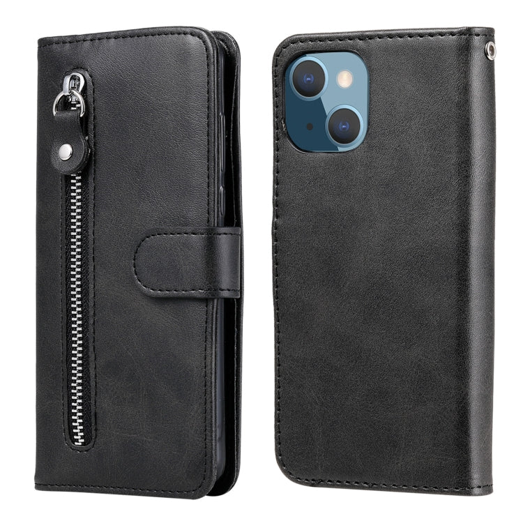 Custodia portafoglio in pelle con cerniera per iPhone 13 Pro Max