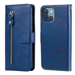 Custodia portafoglio in pelle con cerniera per iPhone 13 Pro Max