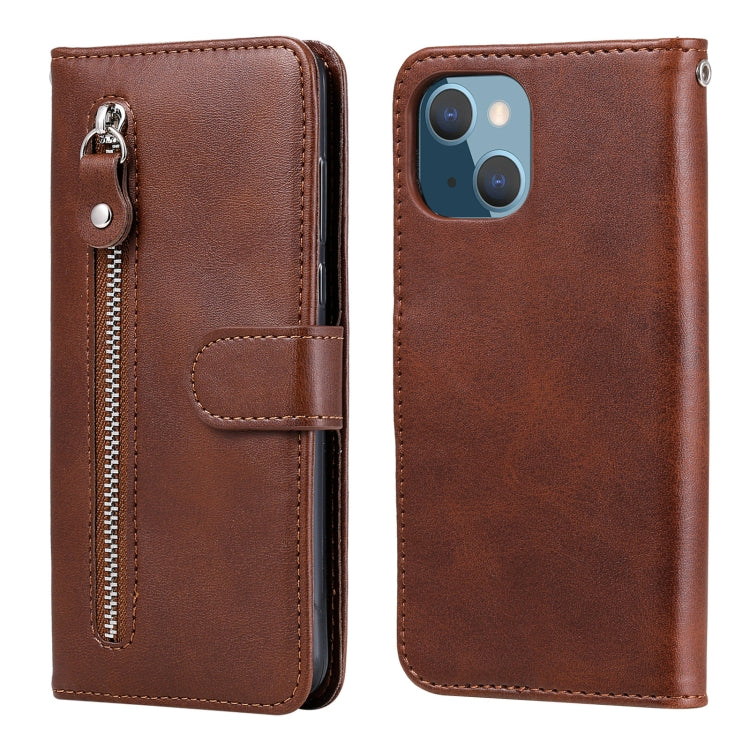 Custodia portafoglio in pelle con cerniera per iPhone 13 Pro Max