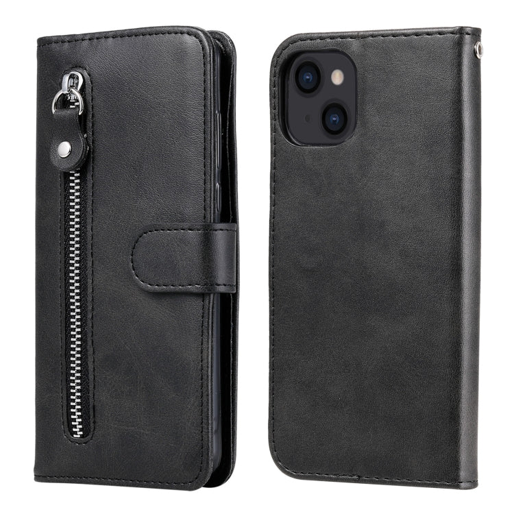 Custodia portafoglio in pelle con cerniera per iPhone 13 Pro Max