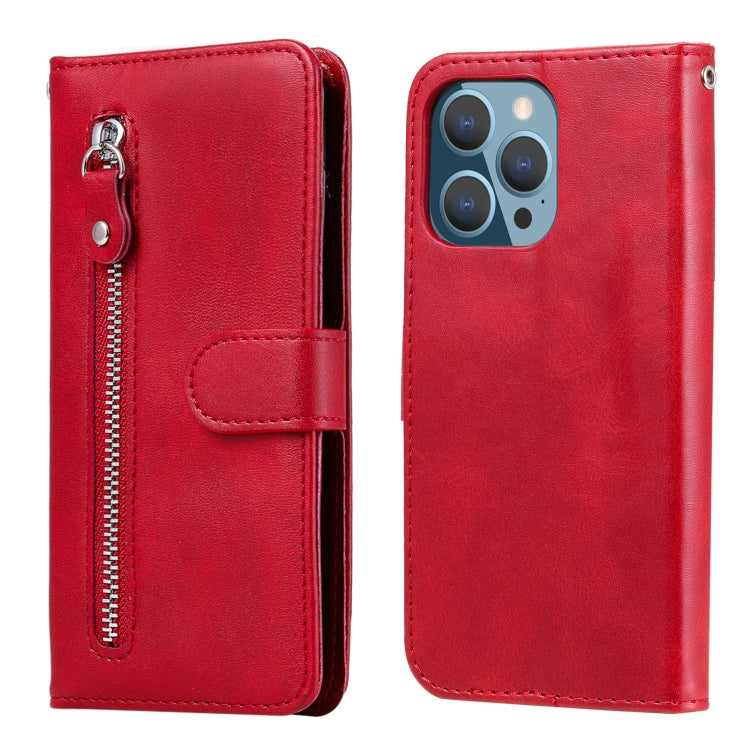 Custodia portafoglio in pelle con cerniera per iPhone 13 Pro Max
