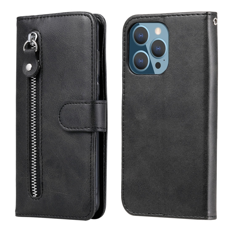 Custodia portafoglio in pelle con cerniera per iPhone 13 Pro Max