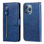 Custodia portafoglio in pelle con cerniera per iPhone 13 Pro Max