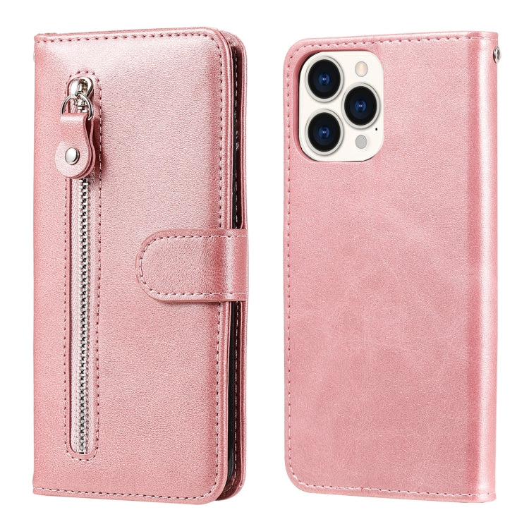 Custodia portafoglio in pelle con cerniera per iPhone 13 Pro Max