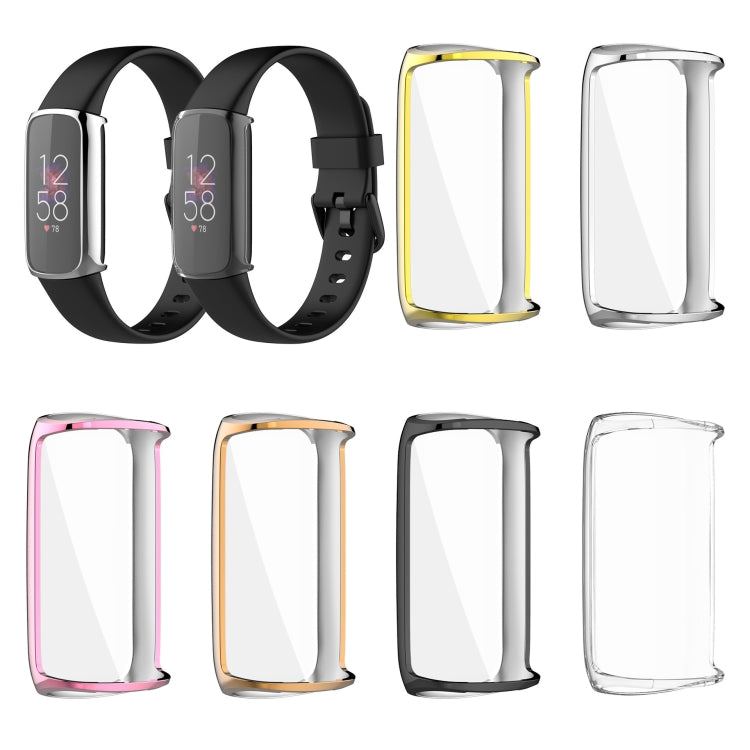 Custodia protettiva galvanica in TPU a copertura totale, For Fitbit Luxe