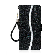 Custodia portafoglio glitter per Samsung Galaxy A03s