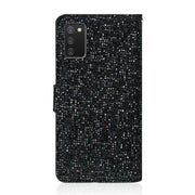 Custodia portafoglio glitter per Samsung Galaxy A03s