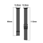 Cinturino di ricambio in metallo con cinturino a clip, For Fitbit Luxe